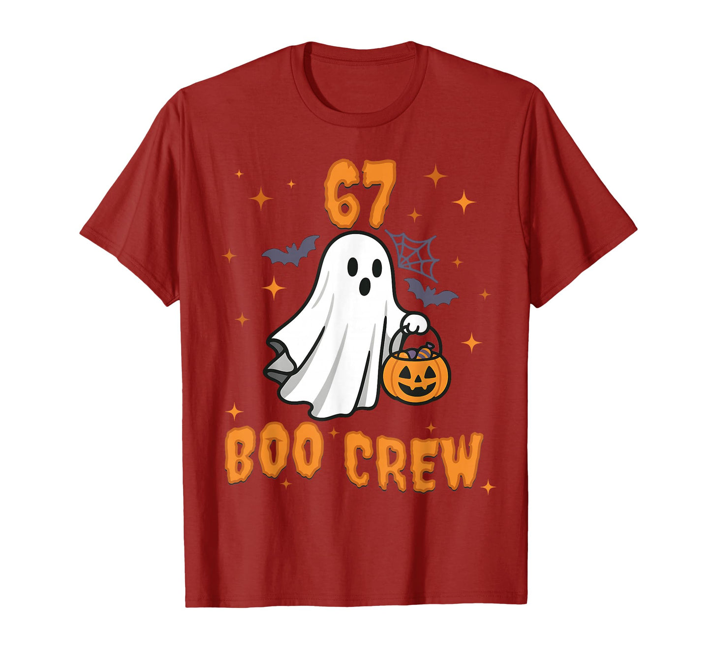 67 Halloween Ghost Boo Crew Matching Funny Brainrot Kids T-Shirt