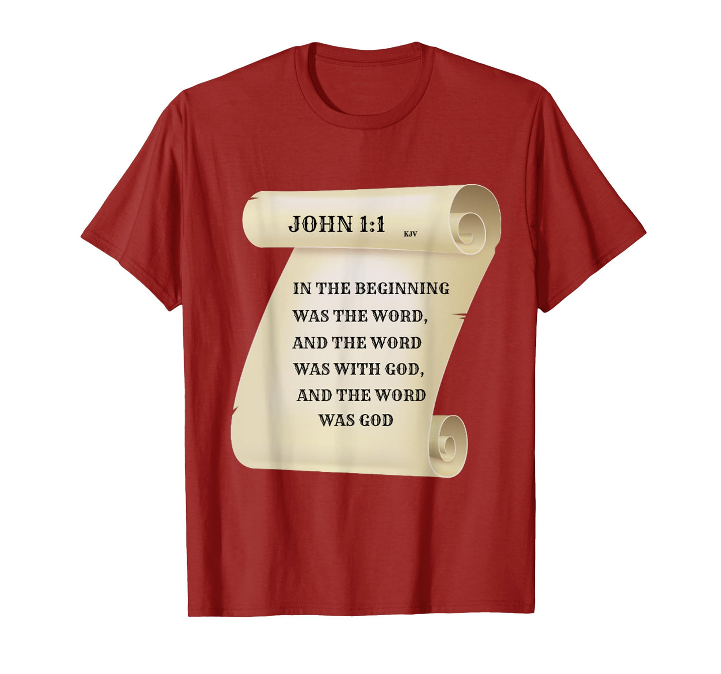 Christian T Shirt - John 1:1 In The Beginning Was The Word T-Shirt