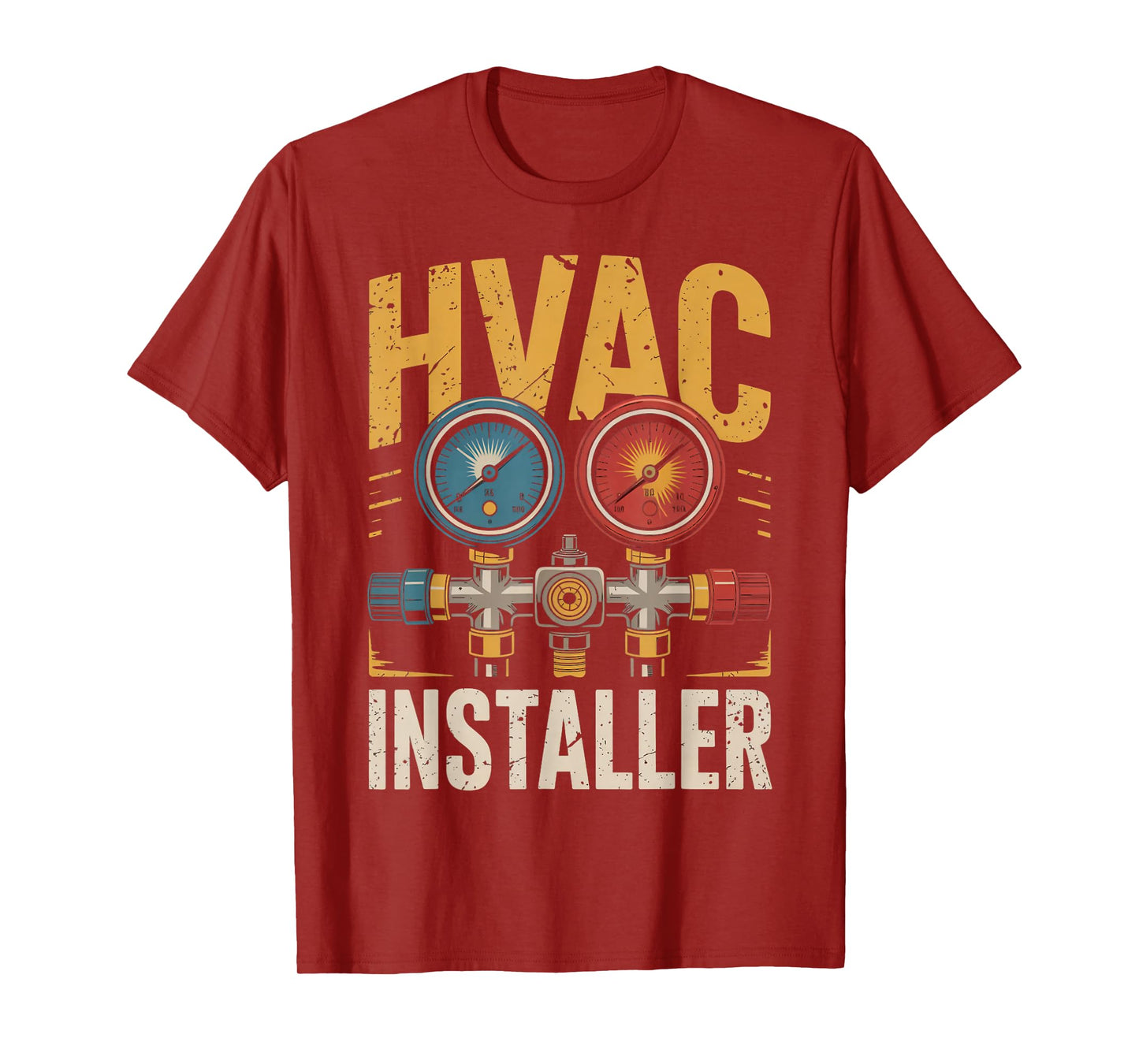 Hvac Installer Air Installer Ac Repairman Hvac Tech T-Shirt