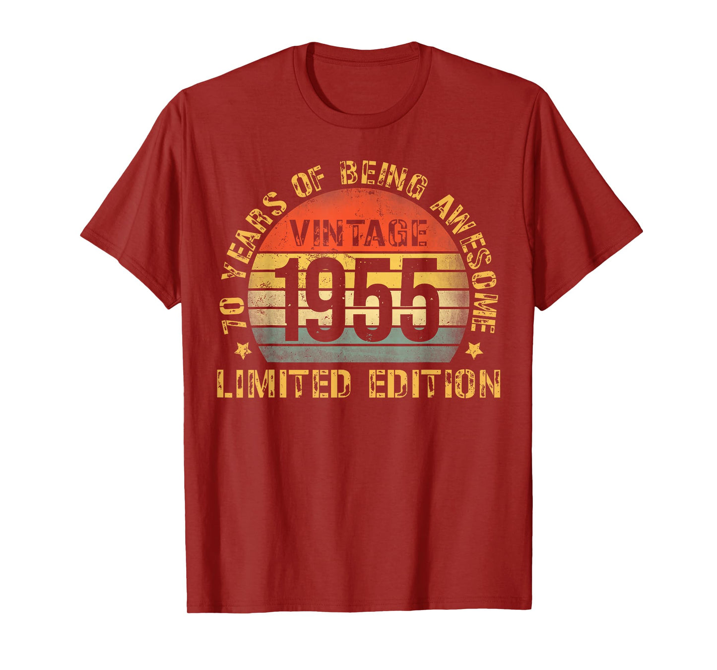 70 Year Birthday Decorations Men Gag 70yr 1955 70th Birthday T-Shirt