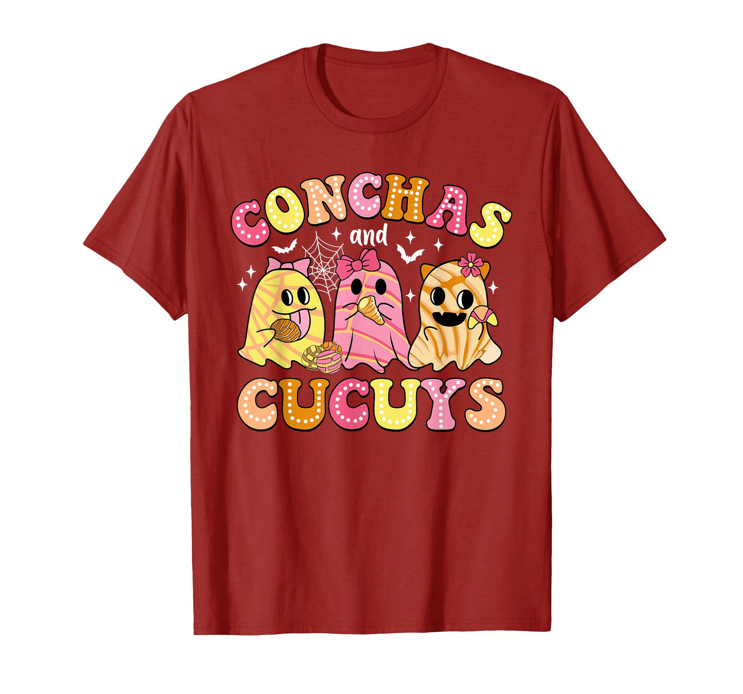 Conchas And Cucuys Ghost Mexican Spanish Halloween T-Shirt