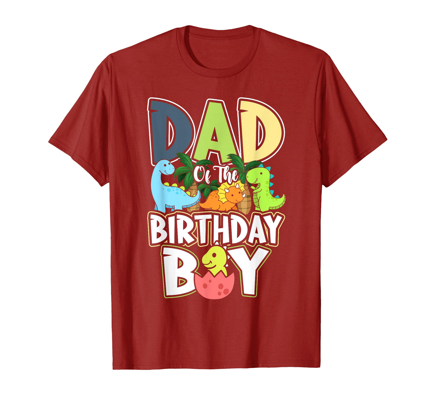 Dinosaurs Theme Birthday Dad Of The Birthday Boy Dinosaur T-Shirt