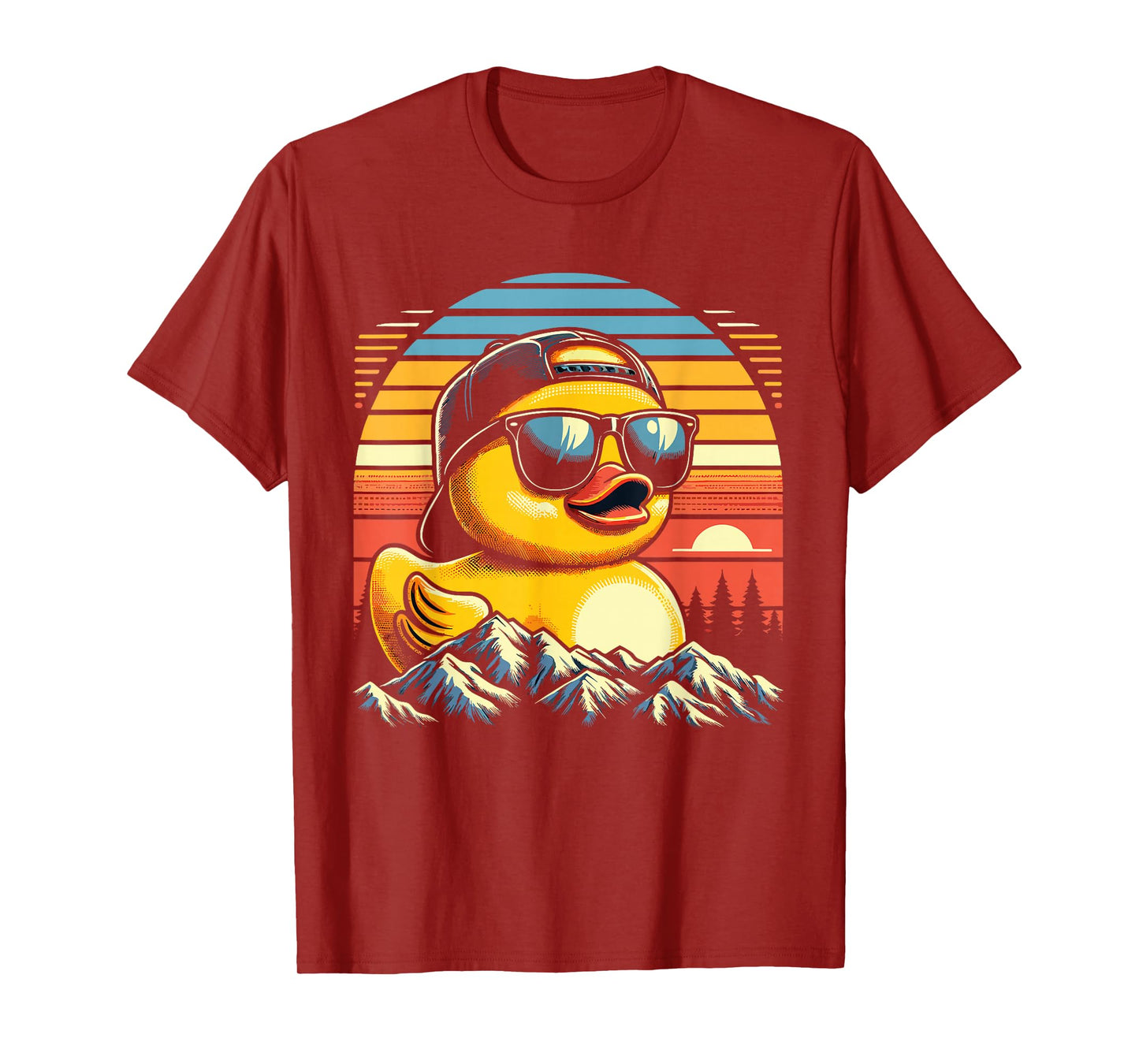 Duck Funny Shirts Graphic Tees Men Rubber Duck Cool Teen Boy T-Shirt