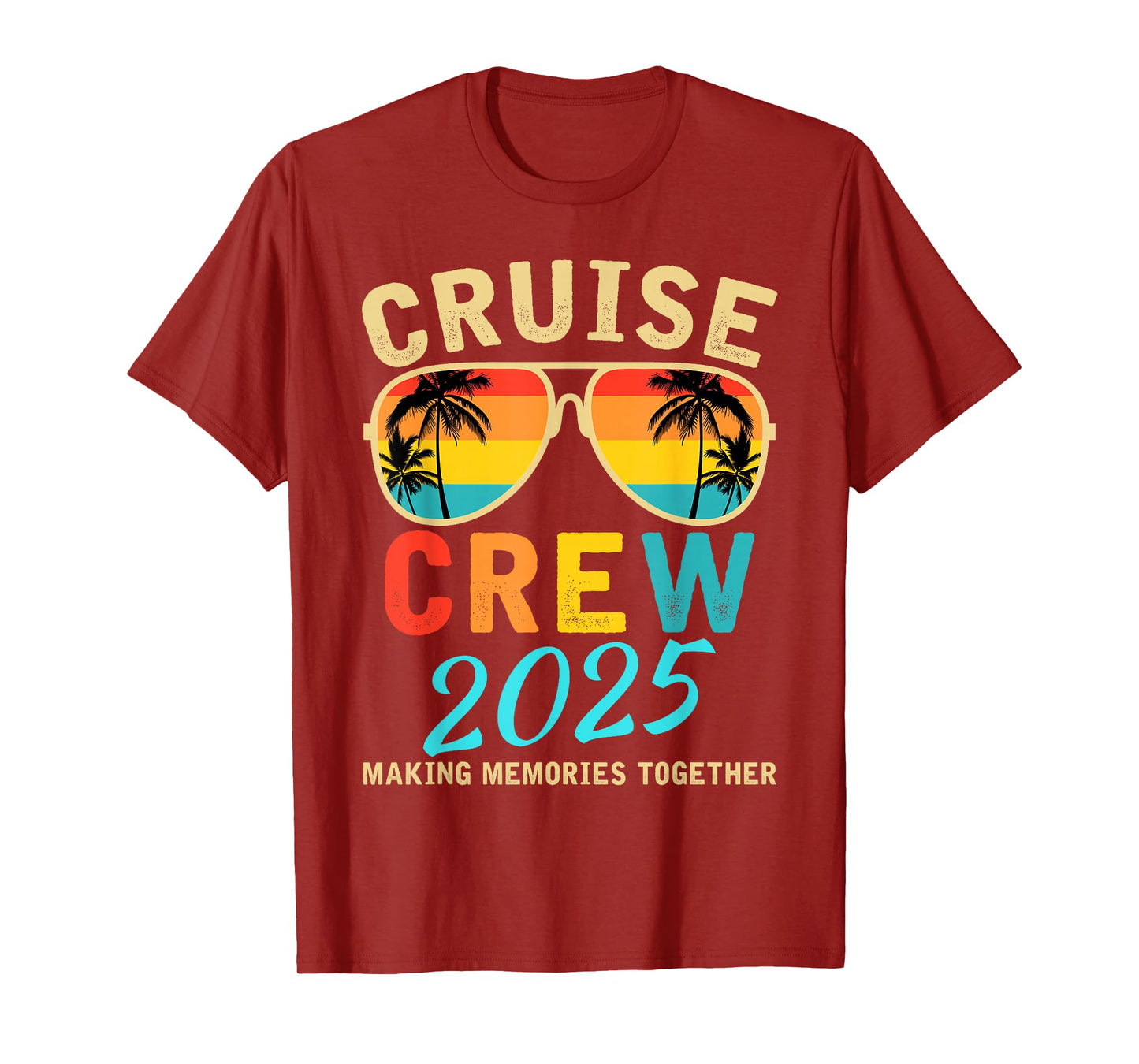 Cruise Crew 2025 Summer Vacation Trip Funny Matching Group T-Shirt