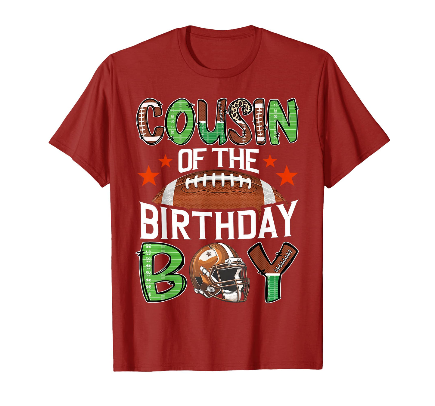 Cousin Of The Birthday Boy Game Day Football T-Shirt