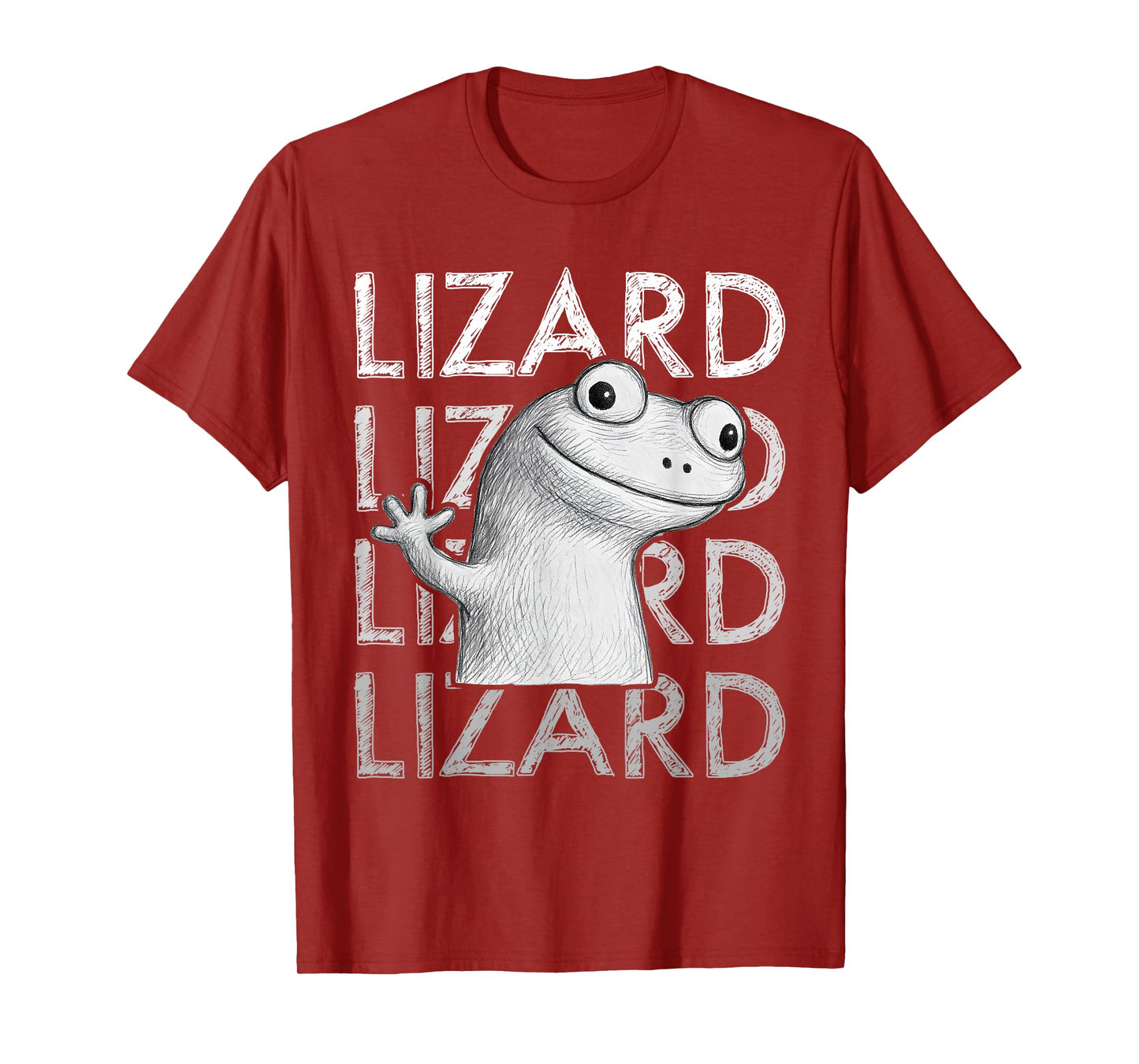 Funny Weirdcore Lizard Lizard Lizard Meme Animal T-Shirt