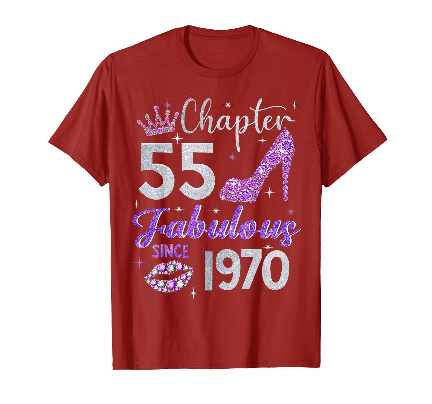 Chapter 55 Fabulous Since 1970 55th Birthday Women Girl T-Shirt