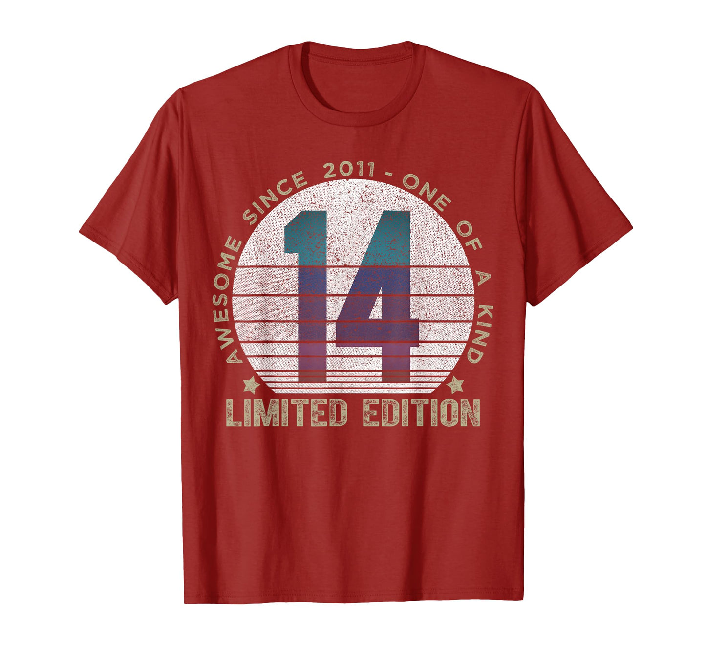 14 Year Old Gifts Vintage 2011 Limited Edition 14th Birthday T-Shirt