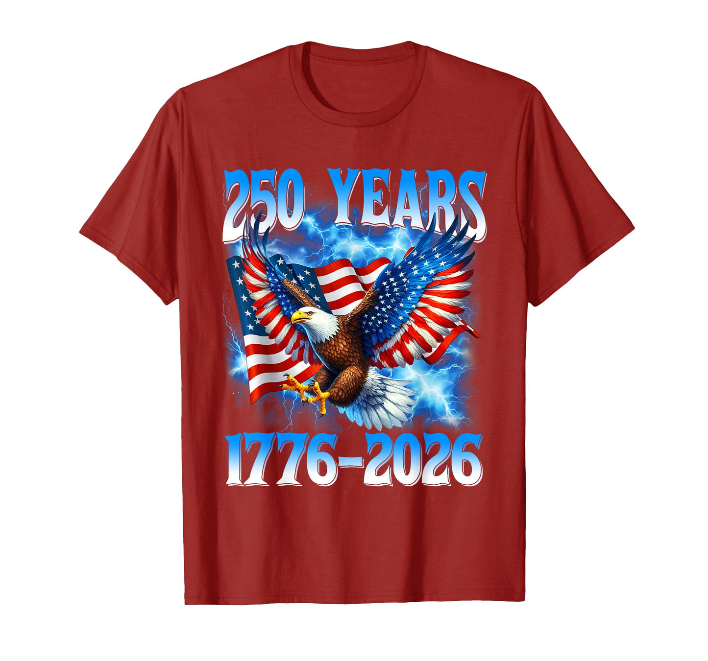 American Flag Eagle Shirt 250 Years 1776-2026 250th Birthday T-Shirt