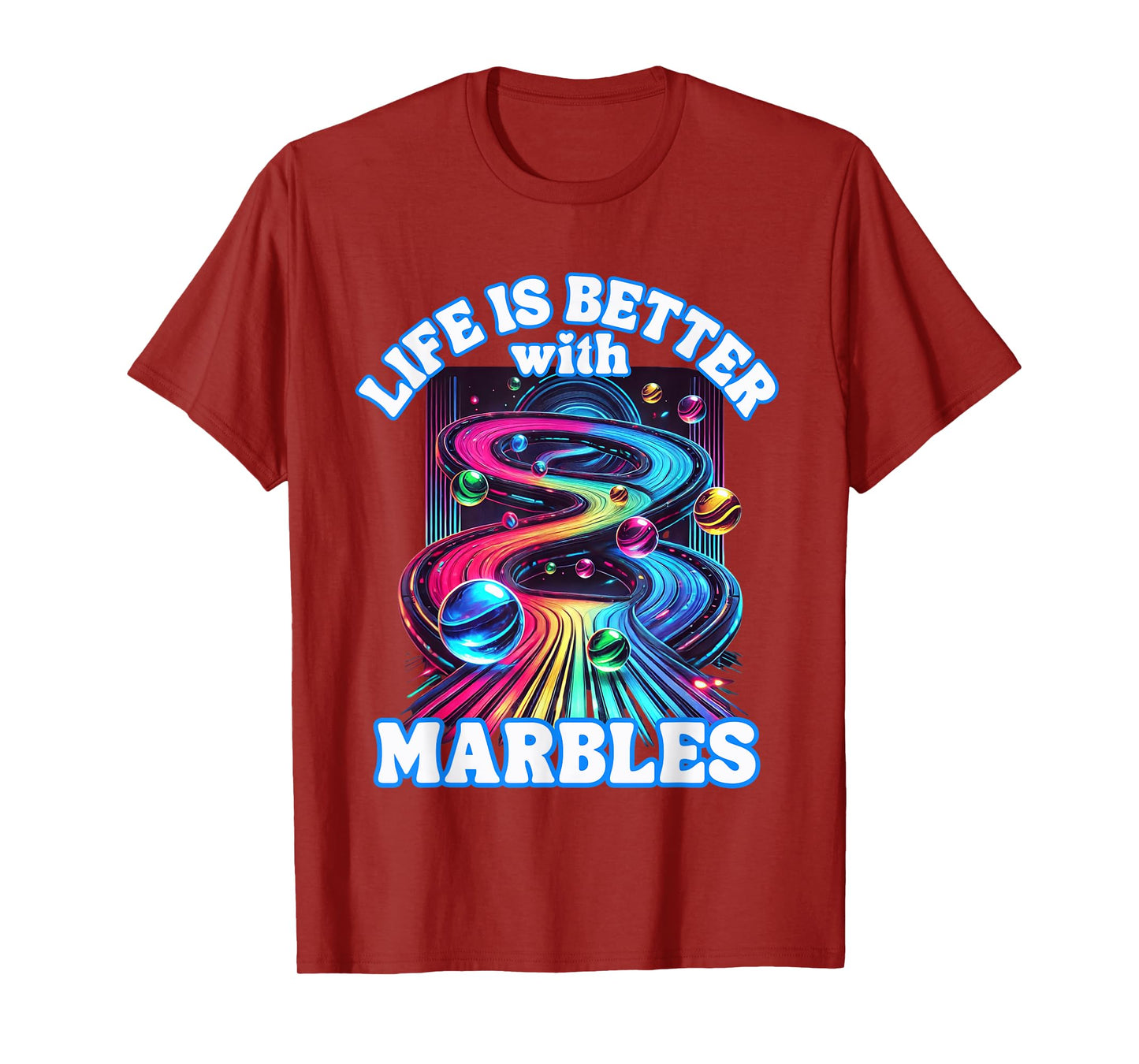 Marble Racing Track marble Race Game Playing Marbles Expert T-Shirt