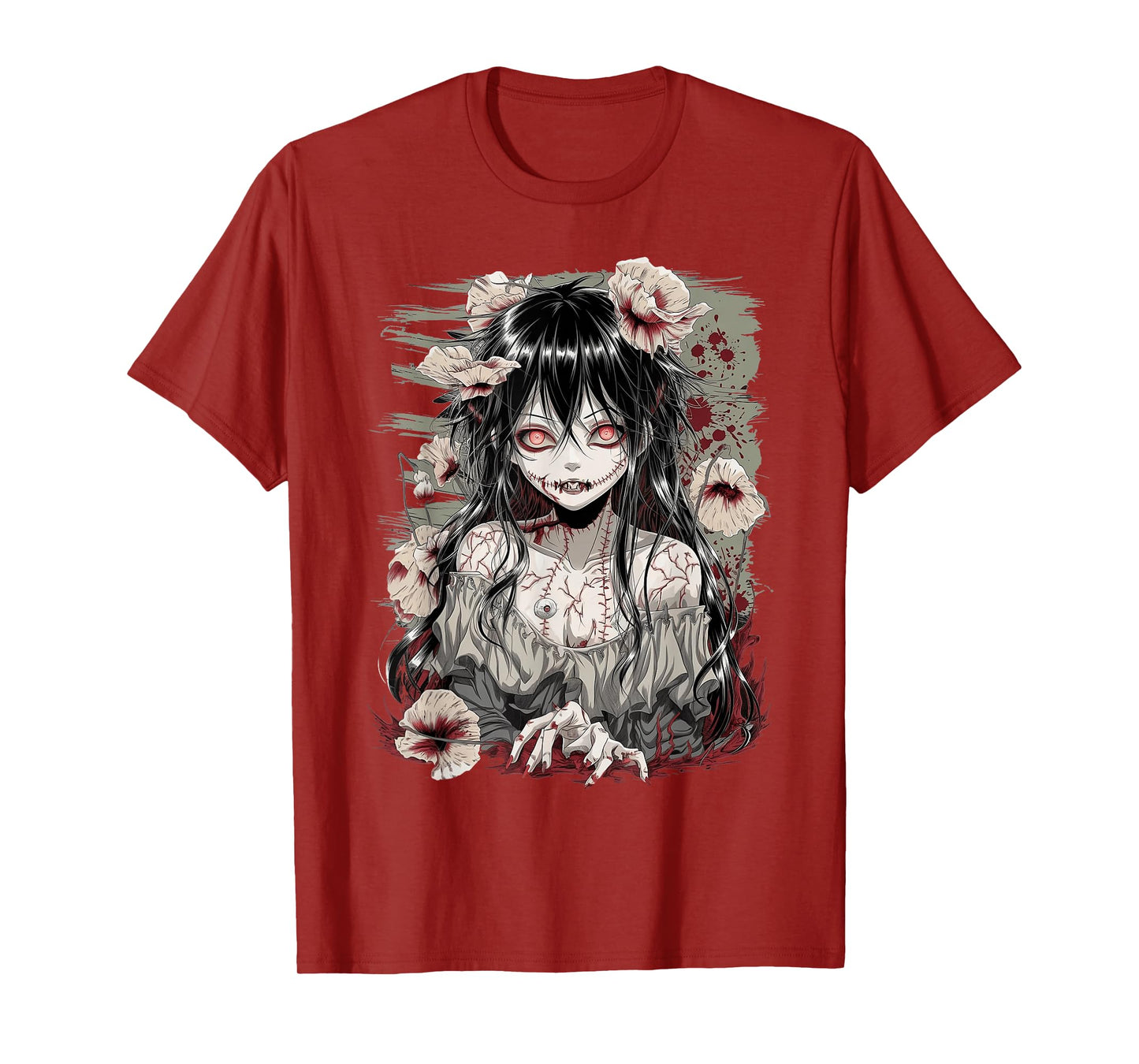 Horror Anime Girl Manga Creepy Japanese Kawaii Aesthetic T-Shirt