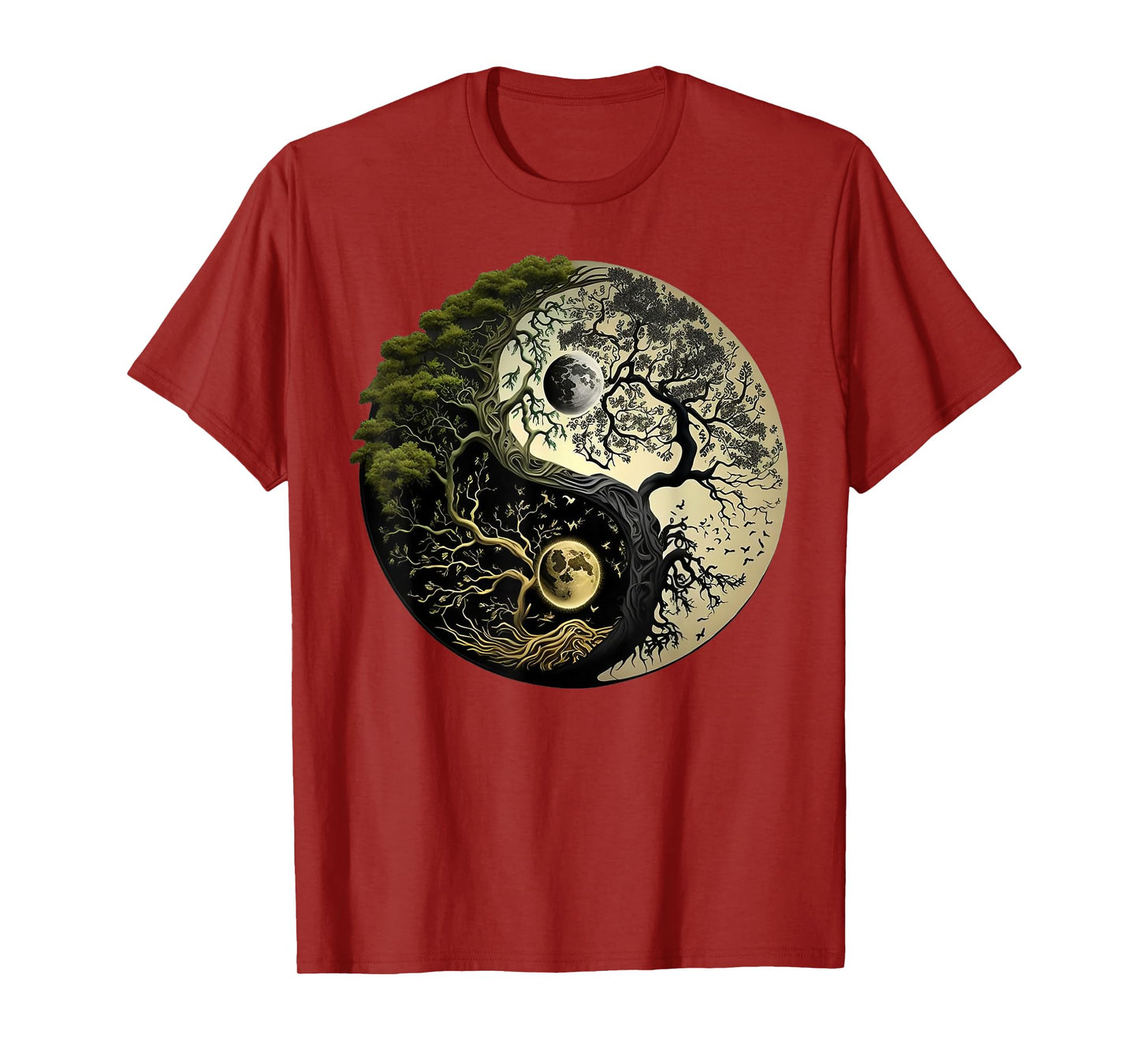 Yin Yang Tree of Life Funny T-Shirt