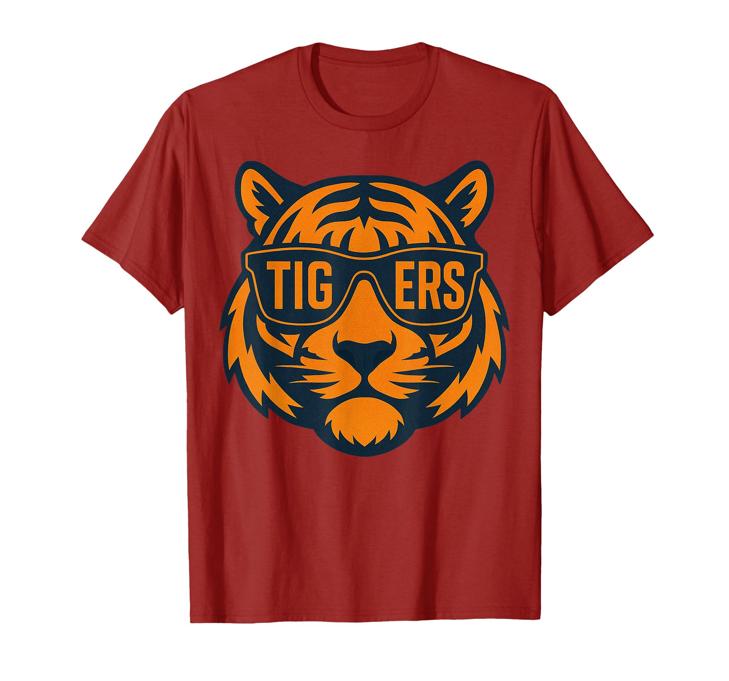 Retro Tigers Last Name Distressed Gifts For Men Women Kids T-Shirt