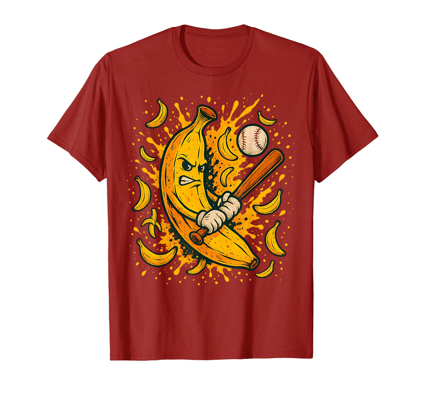 Funny Baseball Game Day Baseball Player Retro Baseball Ball T-Shirt