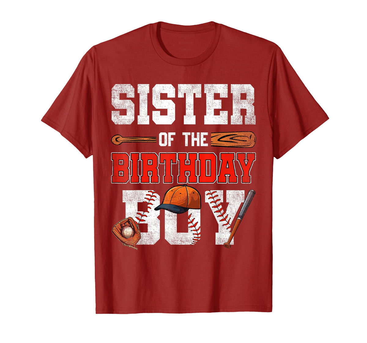 Sister Of The Birthday Boy Baseball Bday Family T-Shirt