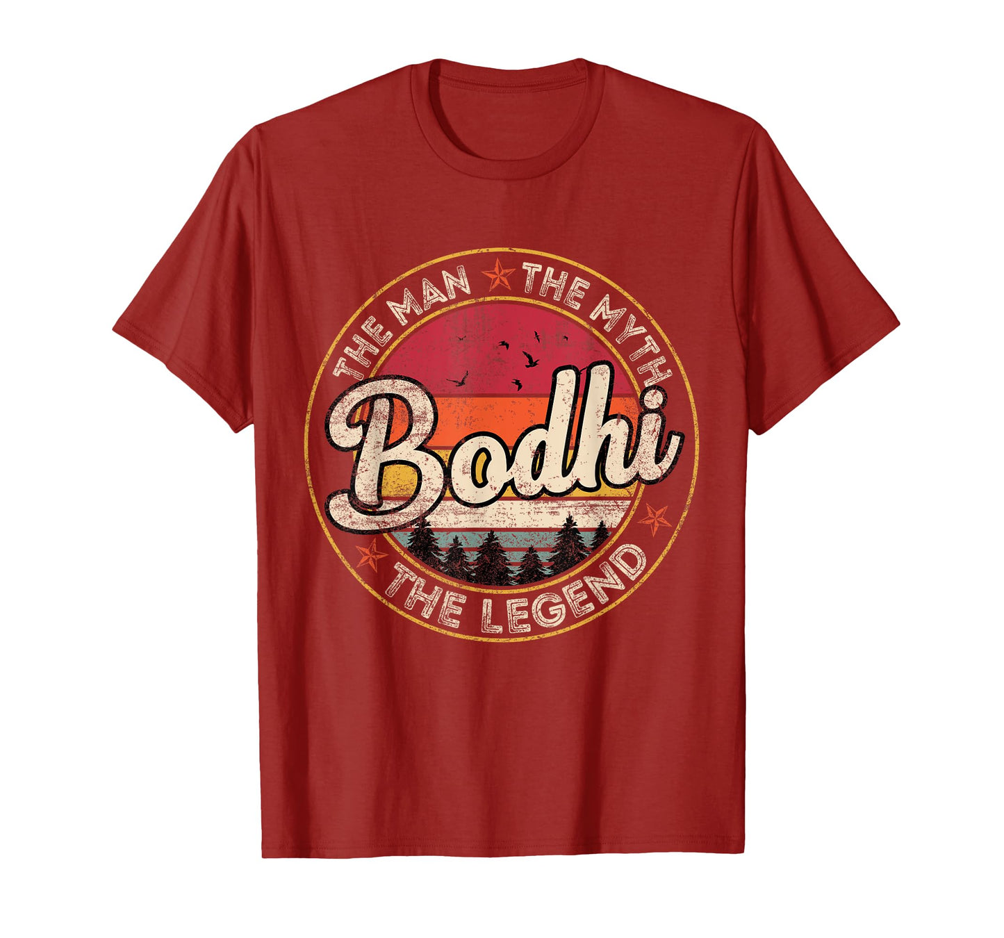 Bodhi The Man The Myth The Legend Personalized Name T-Shirt