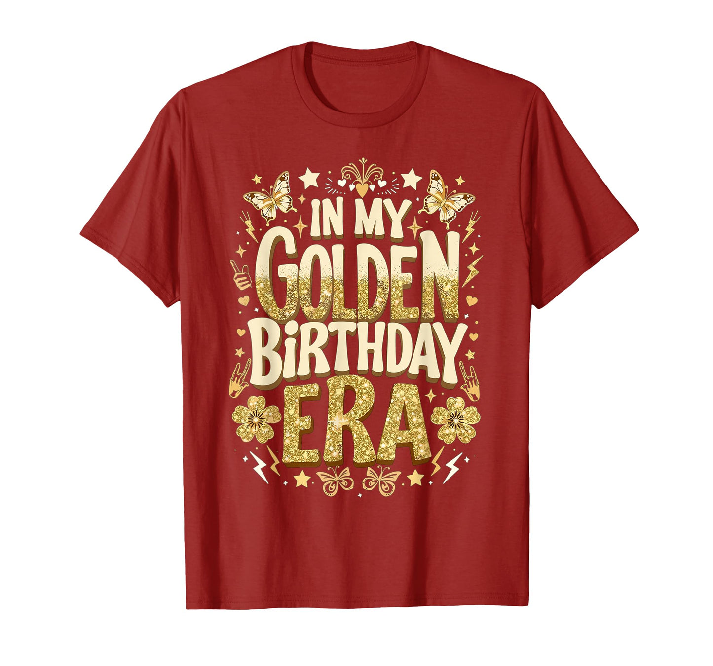in My Golden Birthday Era Girl Women Men Kids Groovy T-Shirt