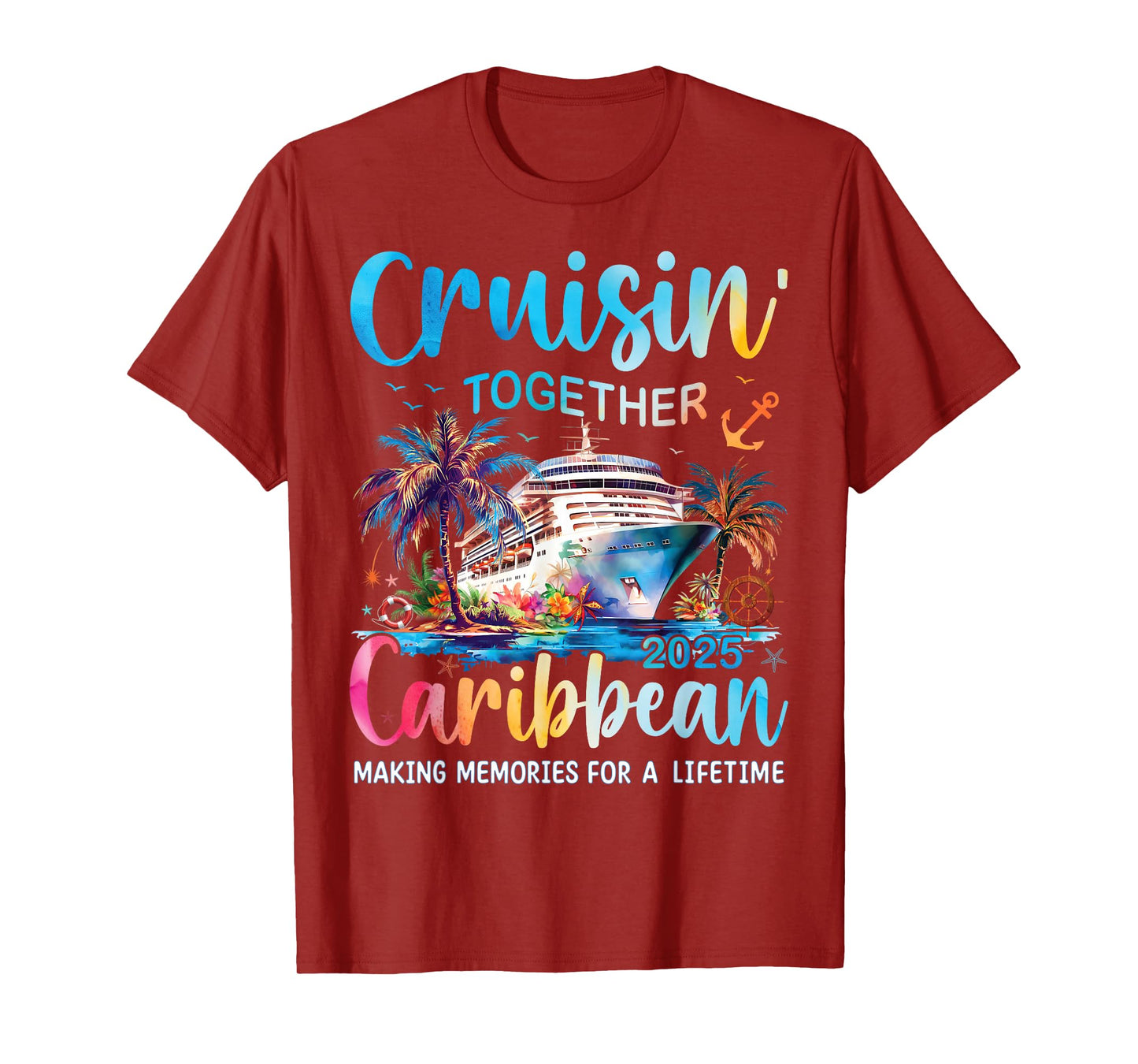 Caribbean Cruise Family Vacation 2025 Cruisin’ Together T-Shirt