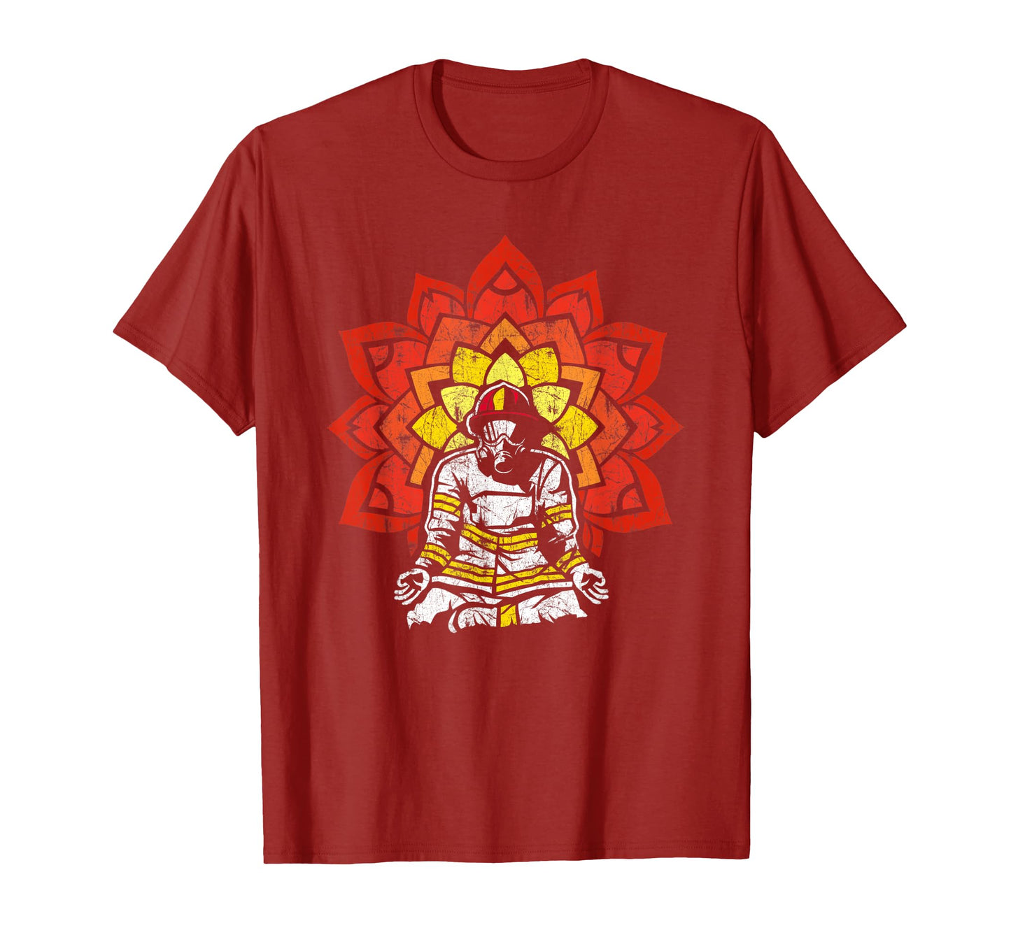 Firefighter Yoga TShirt for a Calm Down Firefighter T-Shirt