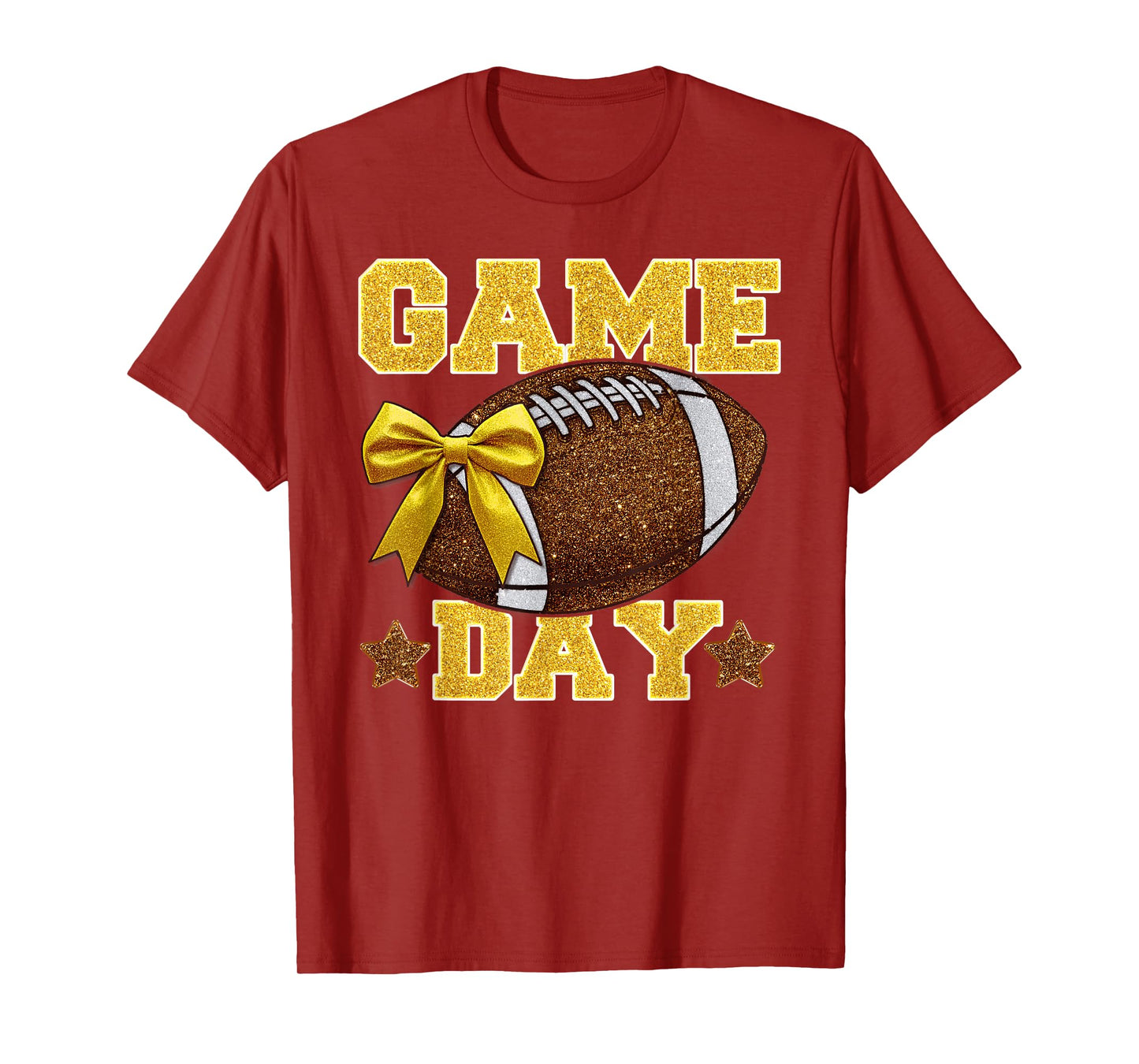 Game Day Football Season Football Mama Girl T-Shirt