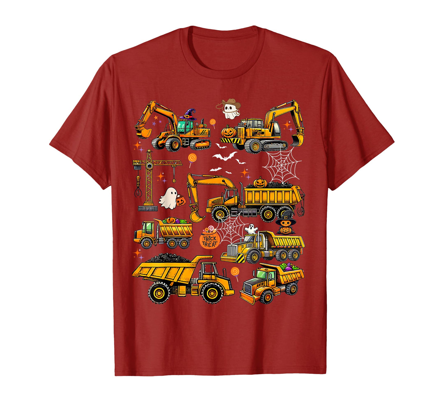 Halloween Construction Trucks Halloween Costume Boys Toddler T-Shirt