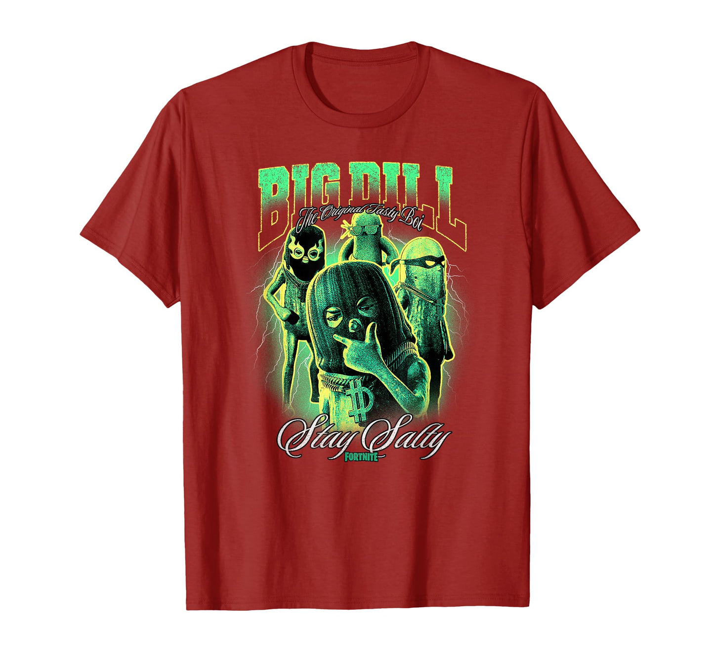 Fortnite Big Dill The Original Tasty Boi Stay Salty Retro T-Shirt