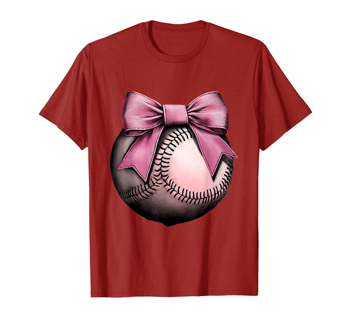 Baseball Coquette Bow Cute Baseball Game T-Shirt