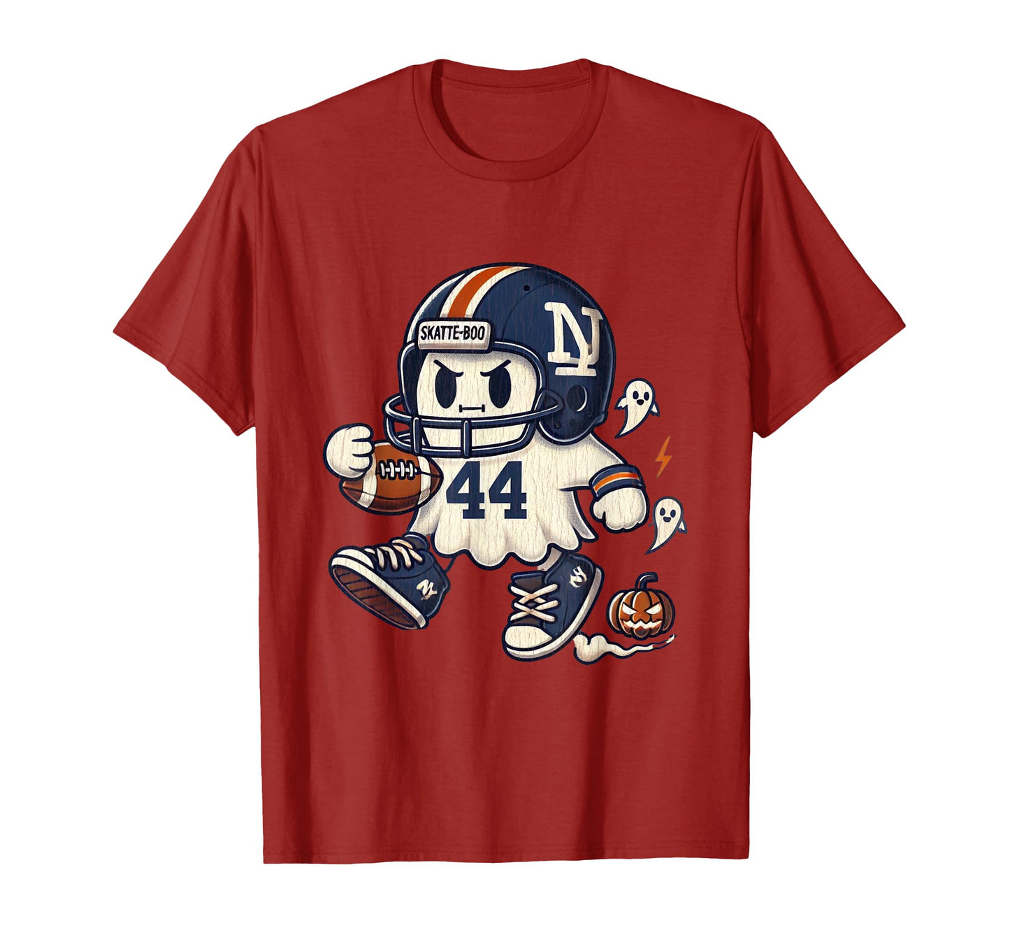 Vintage Cam Skattebo Skatte-Boo Cute Ghost Football Lovers T-Shirt