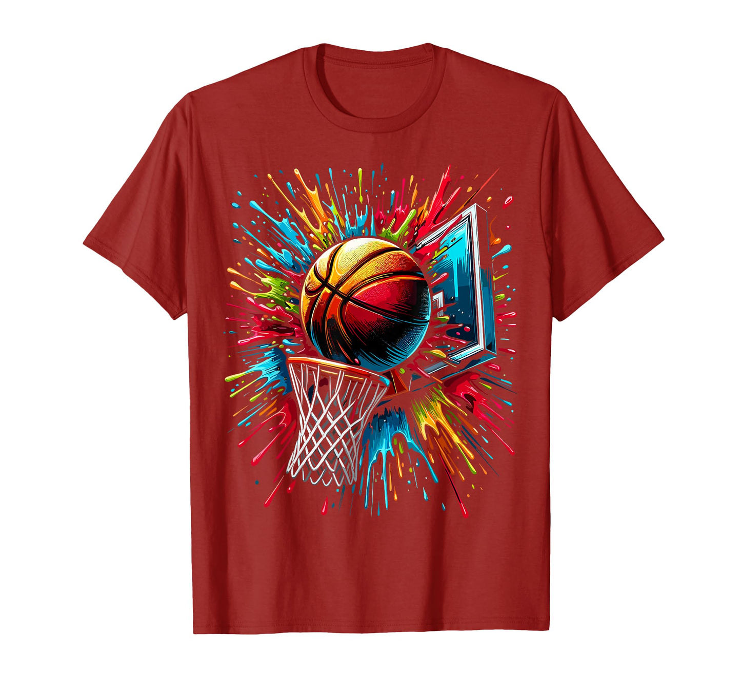 Colorful Basketball Hoop T-Shirt