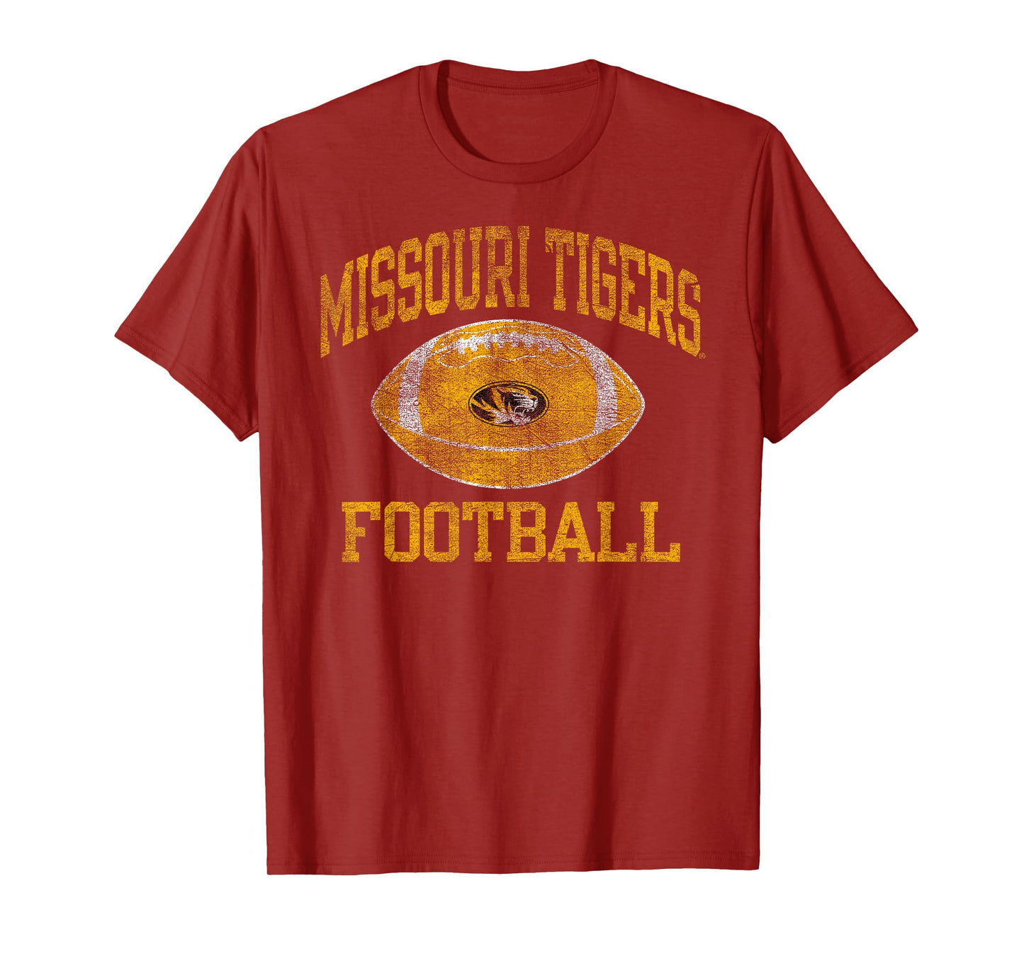 Missouri Tigers Football Intensity Vintage Black T-Shirt