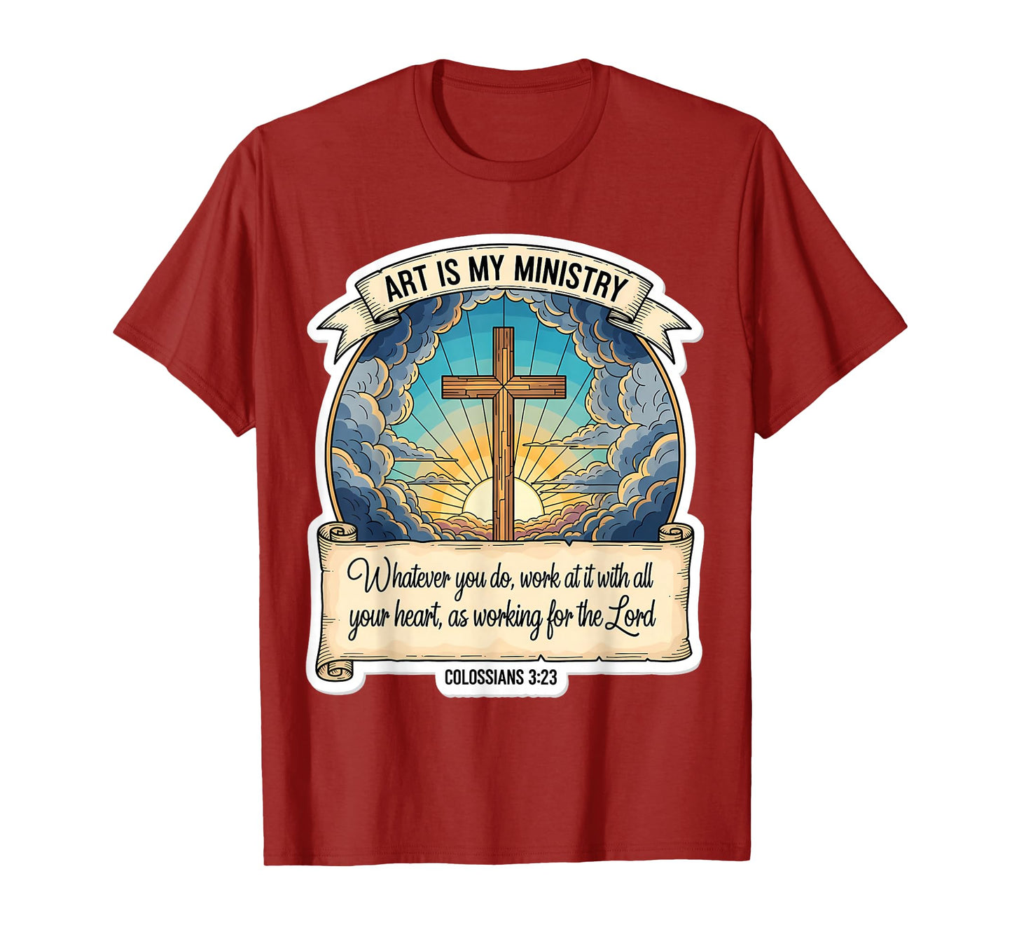 Christian Artist Art is My Ministry Jesus Christ Spiritual T-Shirt