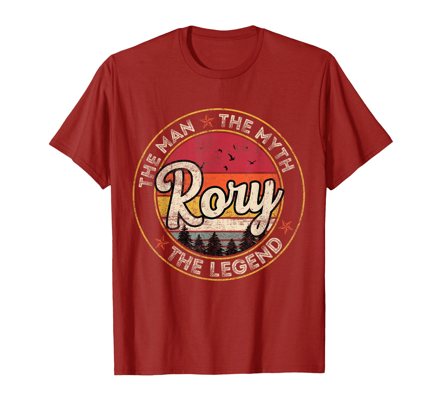 Rory The Man The Myth The Legend Personalized Name T-Shirt