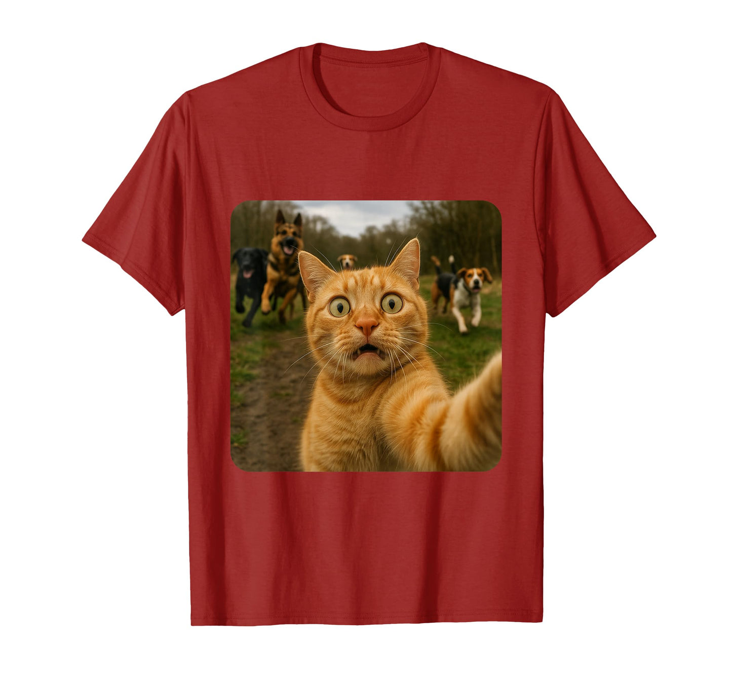 Funny Cat Selfie Design T-Shirt