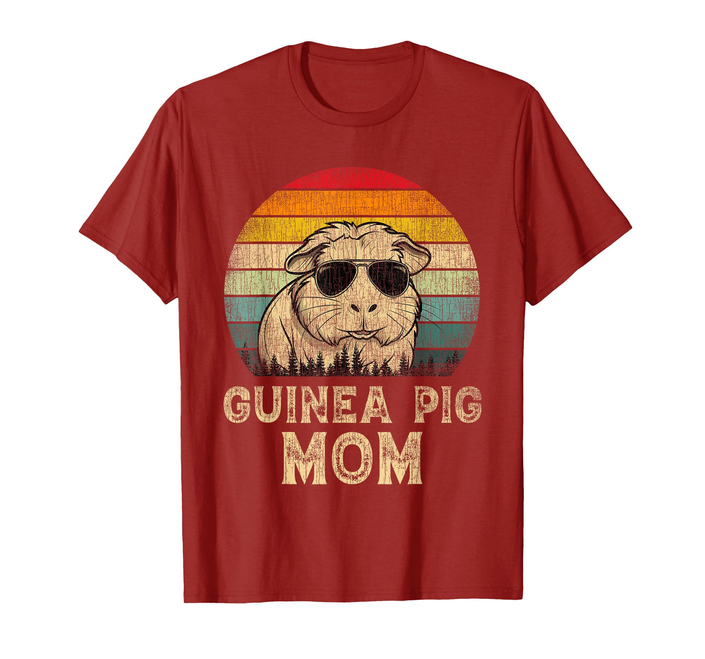 Vintage Guinea Pig Mom Guinea Pig Lovers Mommy Mother's Day T-Shirt