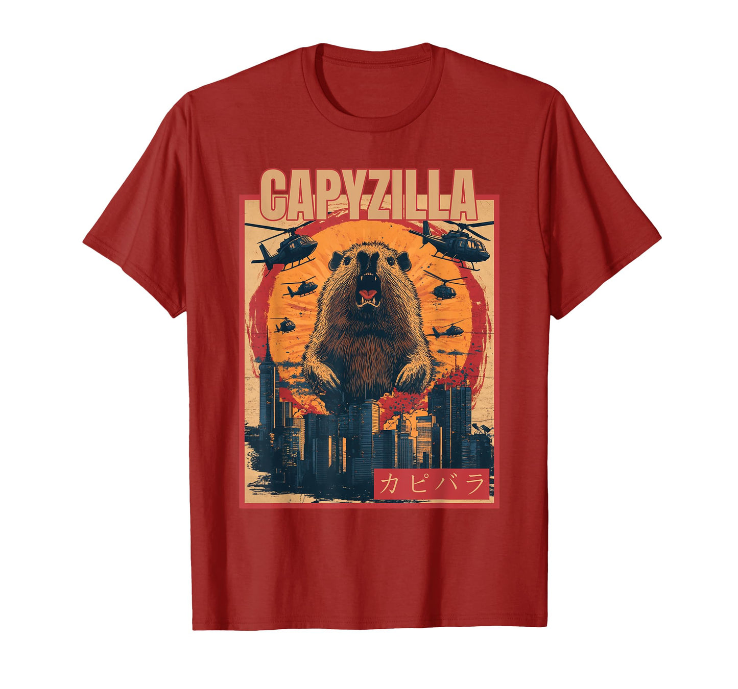 Capyzilla | Funny Capybara Graphic | cool Rodent Capybara T-Shirt