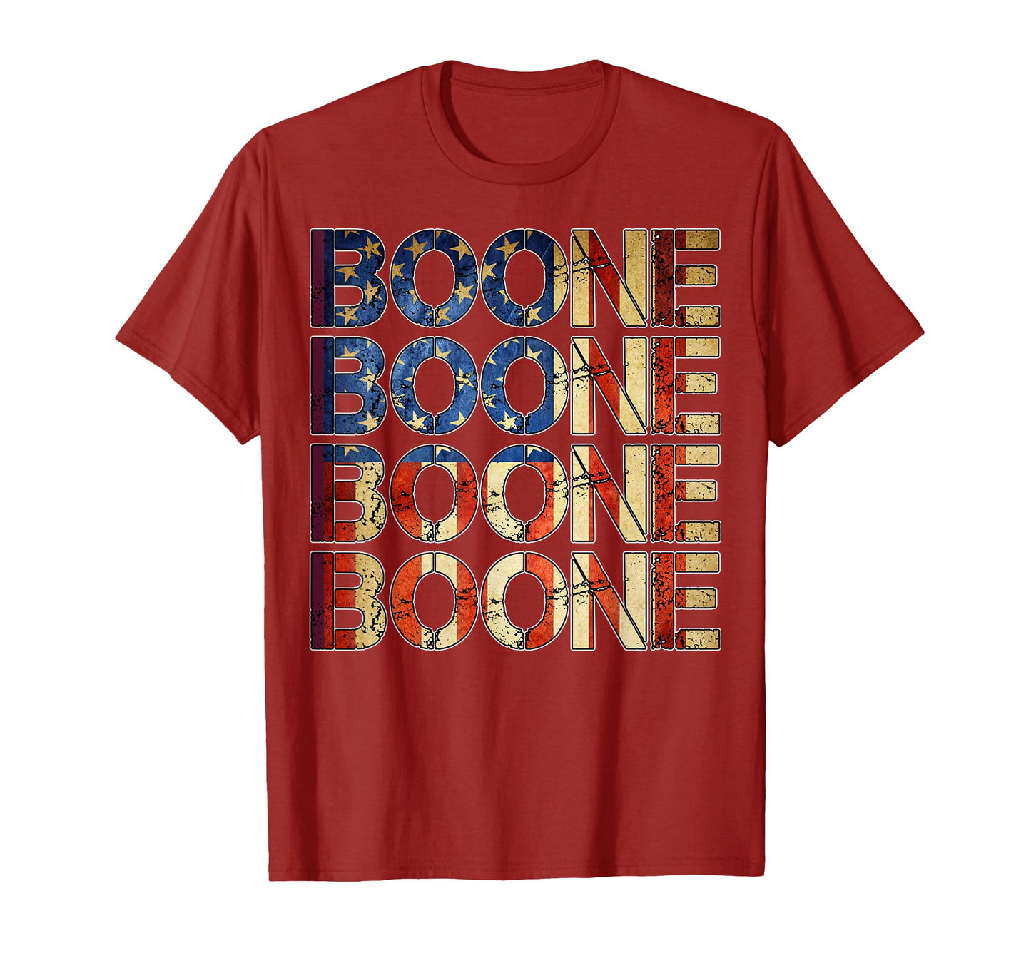 Boone Family Name I Love Boone Personalized Vintage T-Shirt