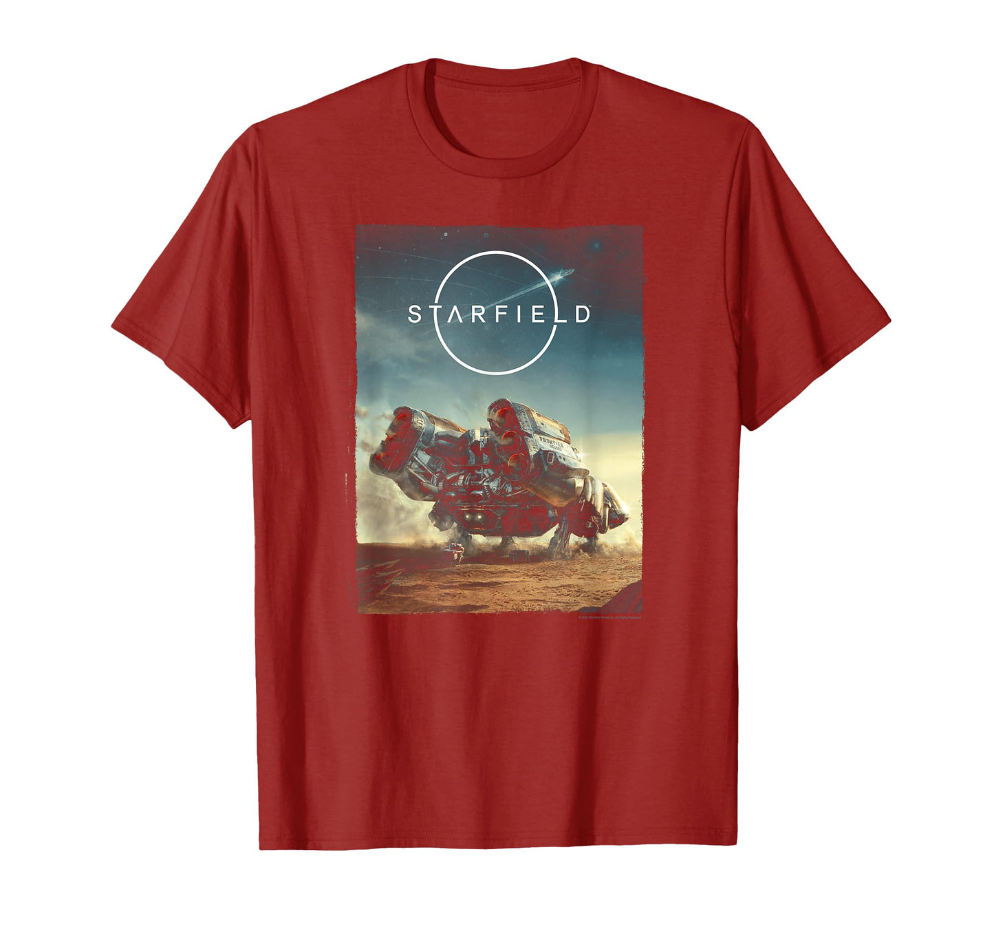 Starfield Spaceship Frontier Video Game T-Shirt