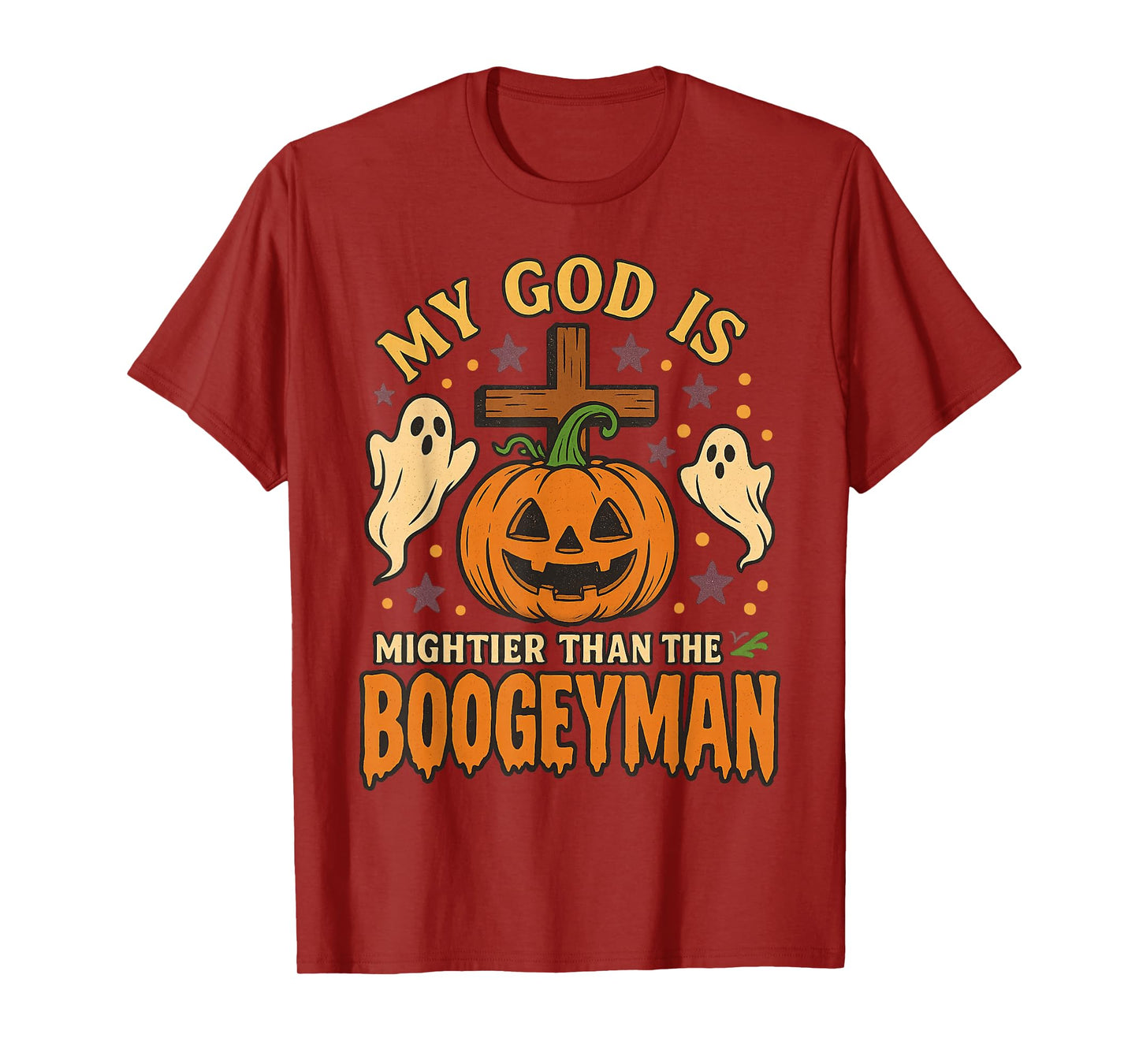 My God is Mightier Than The Boogeyman Christian Halloween T-Shirt