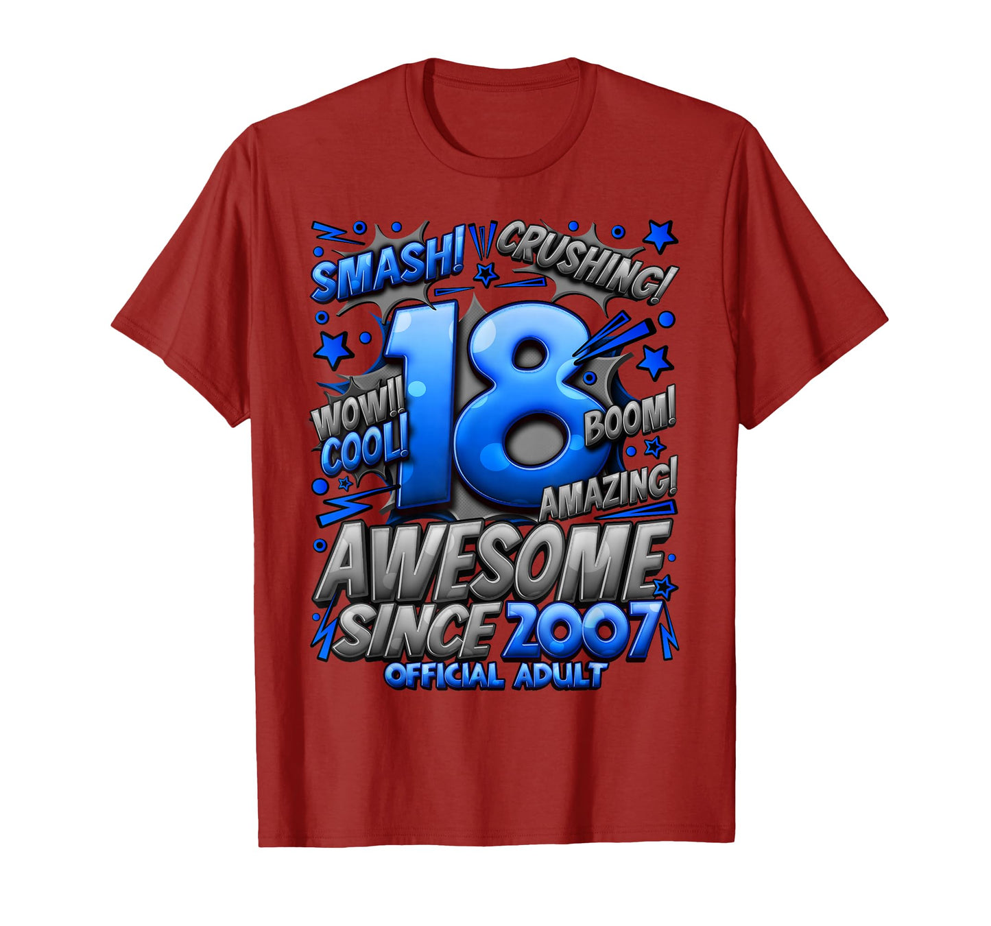 Official Adult 18 Year Old Gifts For Boys 18th Birthday Boy T-Shirt
