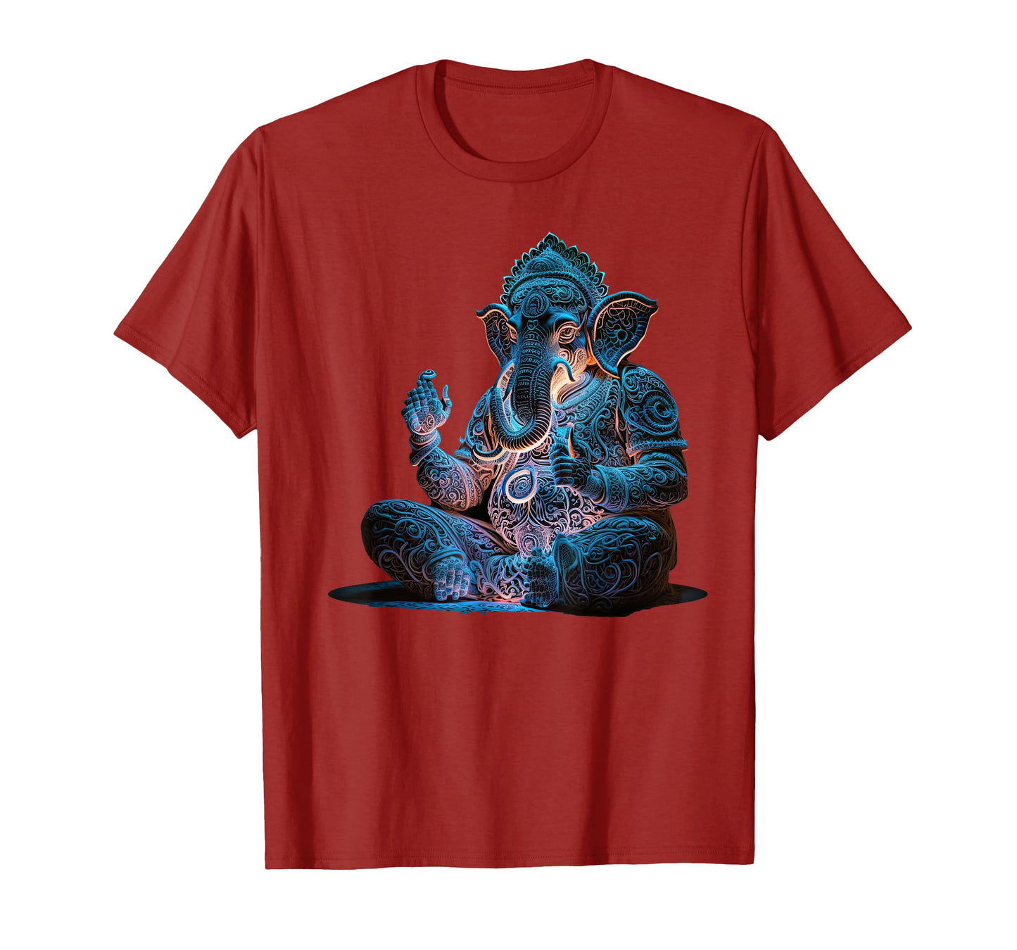 Ganesh Elephant Hindu Yoga Spiritual Meditation. T-Shirt