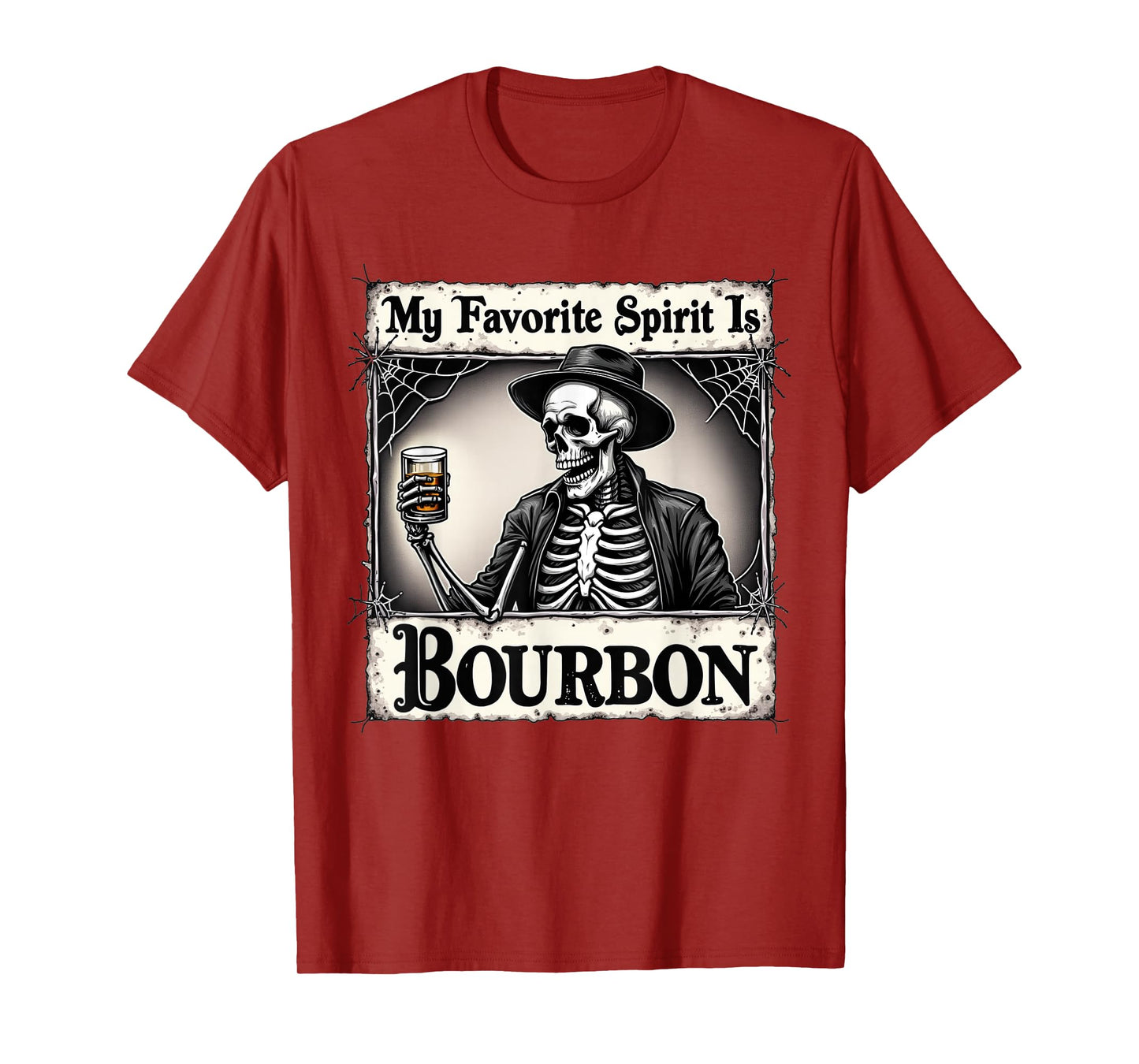My Favorite Spirit is Bourbon Funny Halloween Ghost T-Shirt