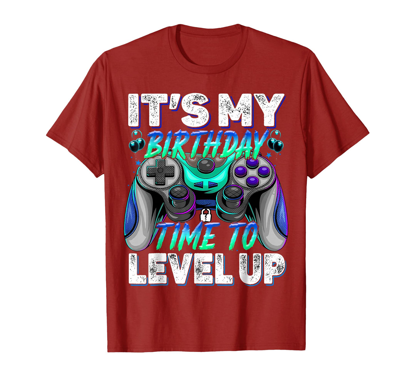It's My Birthday Time to Level Up Video Game Birthday Boys T-Shirt