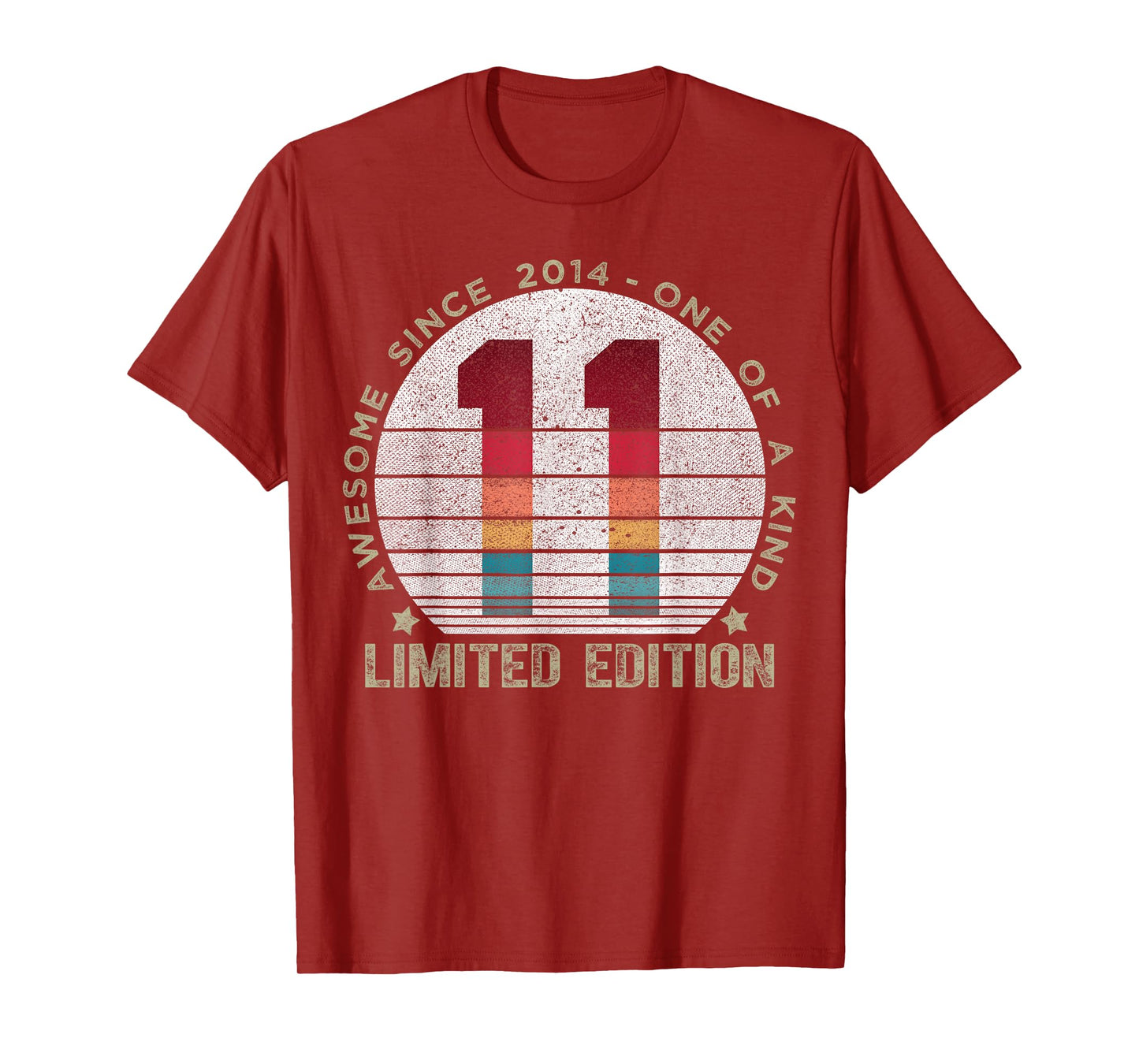 11 Year Old Gifts Vintage 2014 Limited Edition 11th Birthday T-Shirt