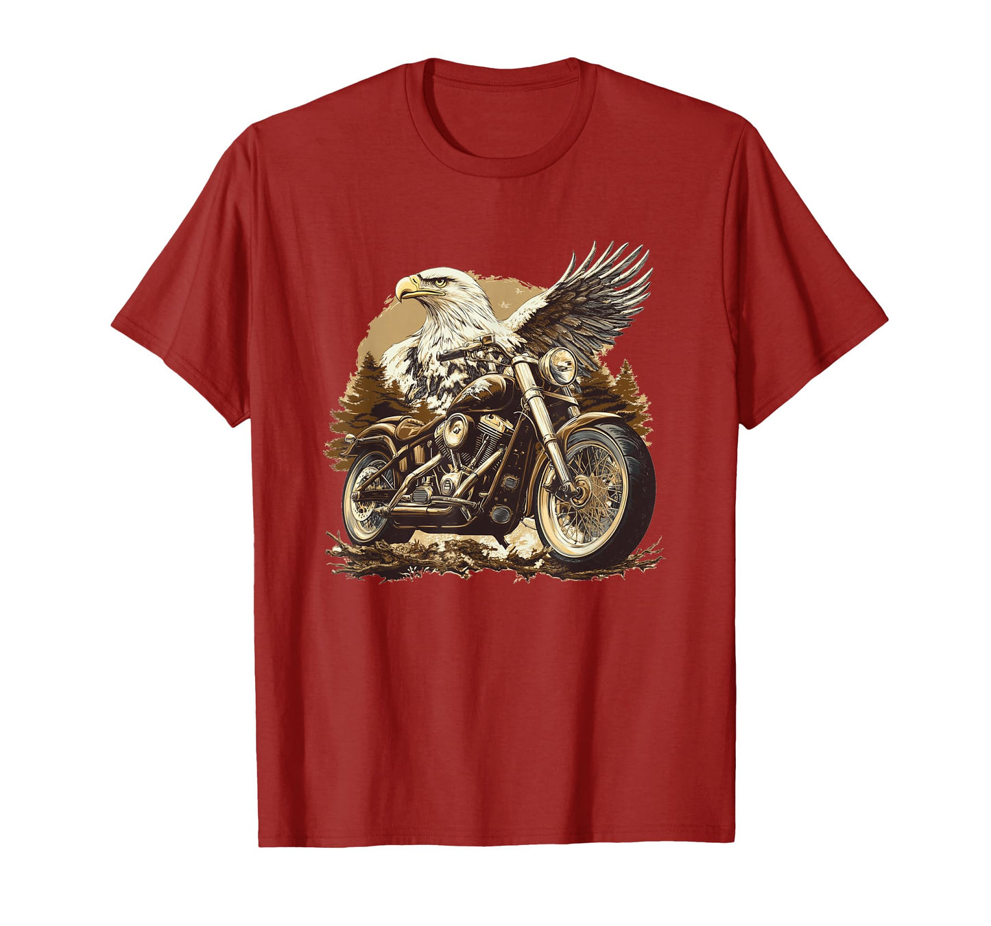 Nice Eagle Biker Costume for Motorcycle Lovers T-Shirt