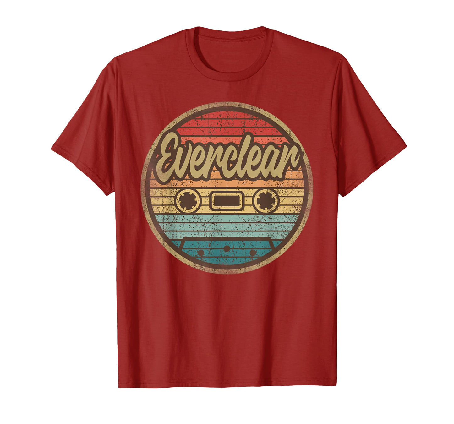 Vintage Eversclear Retro Musician 90s Rock Cassette T-Shirt