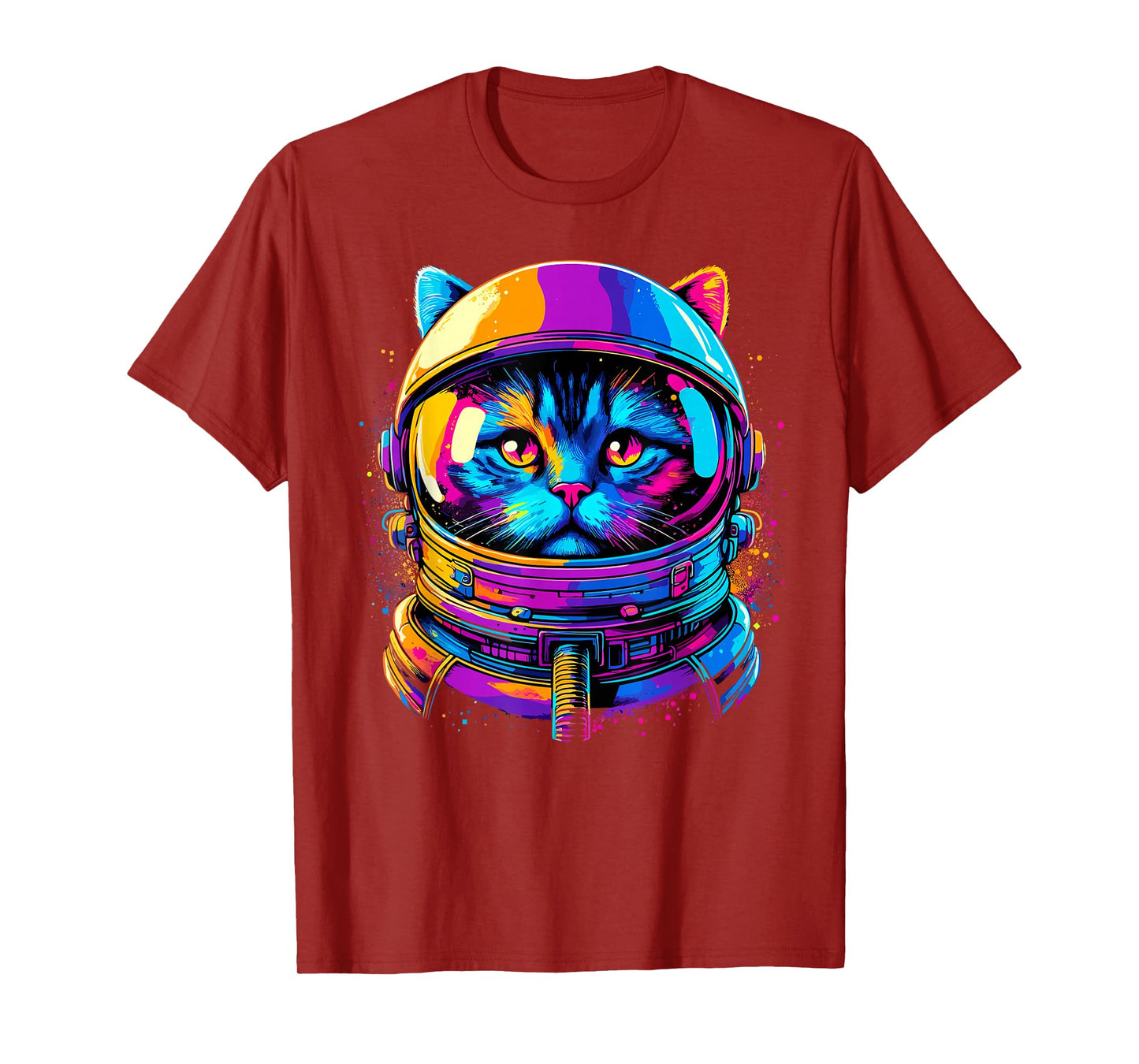 Cat Galaxy Astronaut Cat Space T-Shirt