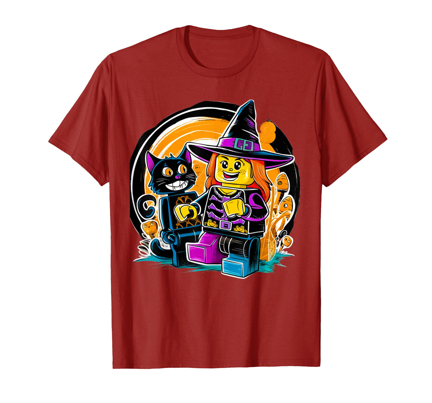 Halloween Master Builder Kids Boy Building Blocks Brick Toys T-Shirt