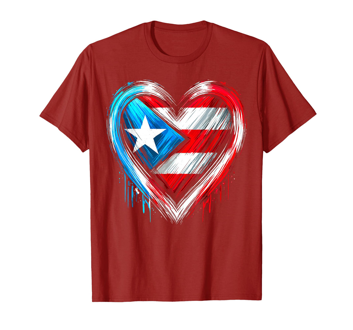 Puerto Rico Heart Puerto Rican Flag T-Shirt
