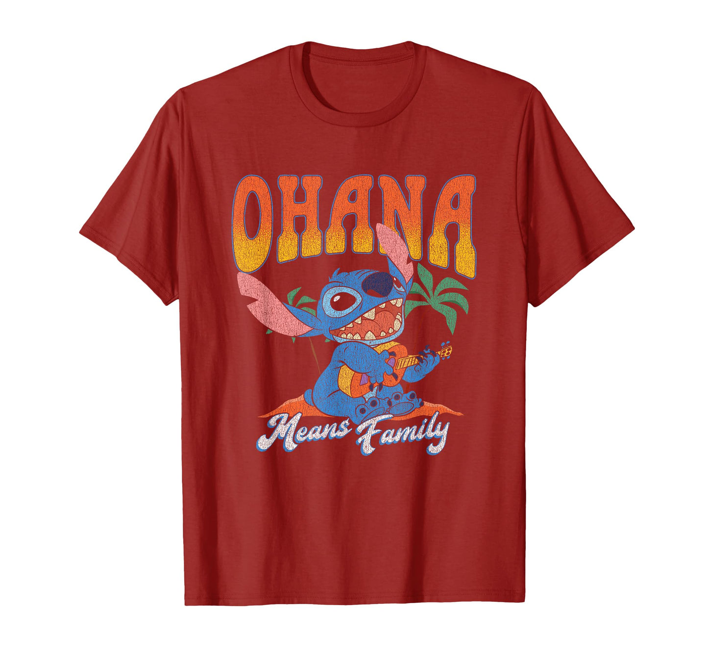Disney Lilo & Stitch Ohana Means Family Vintage Tropical T-Shirt