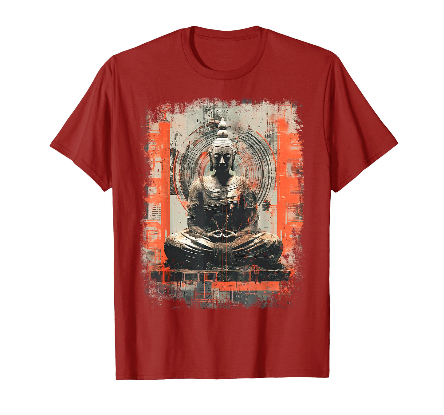 Hip Hop Y2K Vintage Hipster Retro Edgy Streetwear Buddha T-Shirt